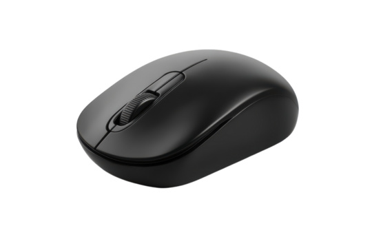 High-quality Wireless Mouse Isolated on transparent Background Perfect for Tech Product Advertising and Promotions