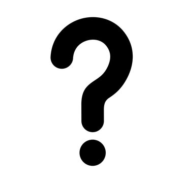 recommend clip art: Question mark silhouette. Vector image