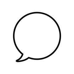 Speech bubble icon. Vector image