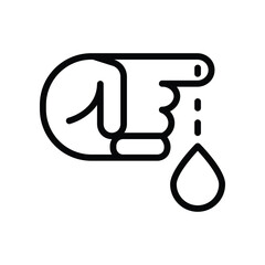 Nice Blood Test Diabetes Icon Design