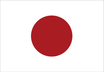 the flag of the country of Japan