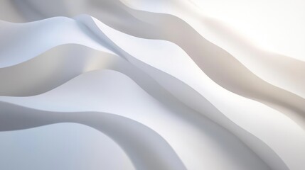 Obraz premium Abstract White Waves Background