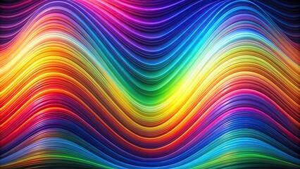 Abstract quantum rainbow textured wave function background