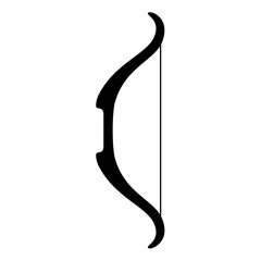 Archer bow silhouette. Vector image