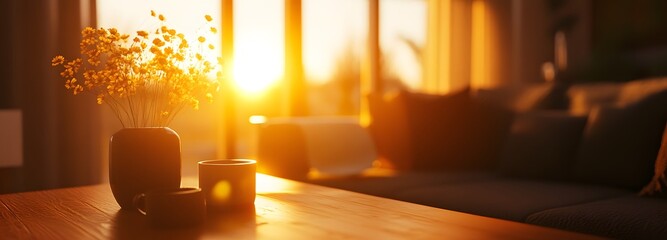 78. A glowing sunrise effect, inviting warmth and positivity