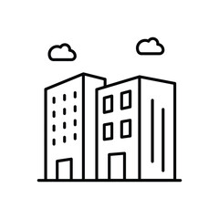 Commercial Property vector icon stock illustration