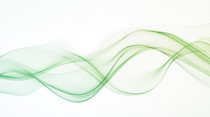 Fototapeta premium Abstract Green Waves