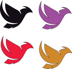 Fototapeta premium set of birds