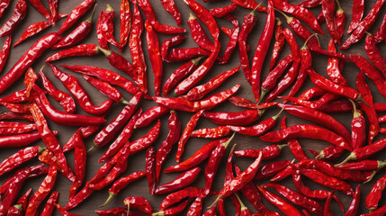 Fototapeta premium Organic Red Indian Chilies for Spicy and Flavorful Dishes