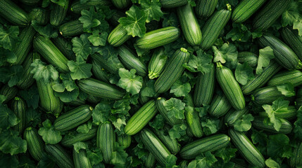 Obraz premium Fresh Organic Zucchini for Versatile Culinary Creations