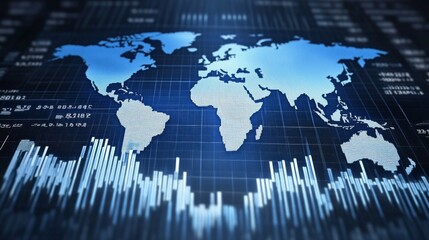 Digital World Finance Concept