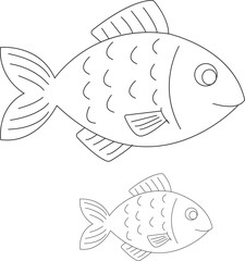 Fototapeta premium illustration of a fish