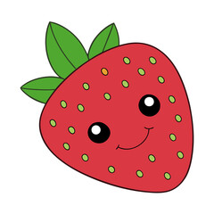 funny Strawberry cartoon vector illustration