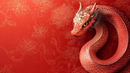 Obraz premium Red Dragon Illustration