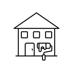 Home Renovation vector icon stock illustration