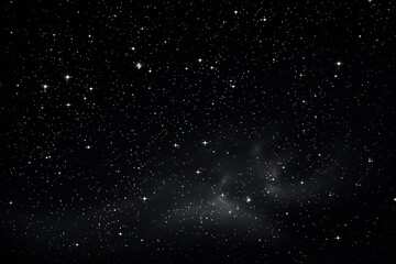 A black and white starry night sky backgrounds astronomy outdoors.