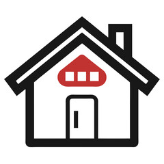 home icon on a white background