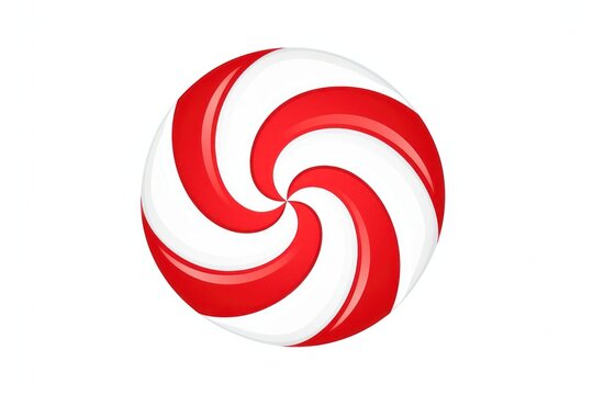 Christmas peppermint lollipop white background confectionery.