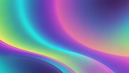 Naklejka premium Abstract gradient background with pastel colors and curved lines.