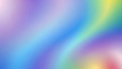 Abstract rainbow gradient background with soft colors.
