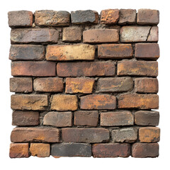 Obraz premium Textured arrangement of rustic bricks in warm tones