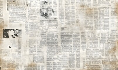 Newspaper paper grunge vintage old aged texture background 