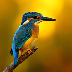 Kingfisher: Isolated, vibrant.
