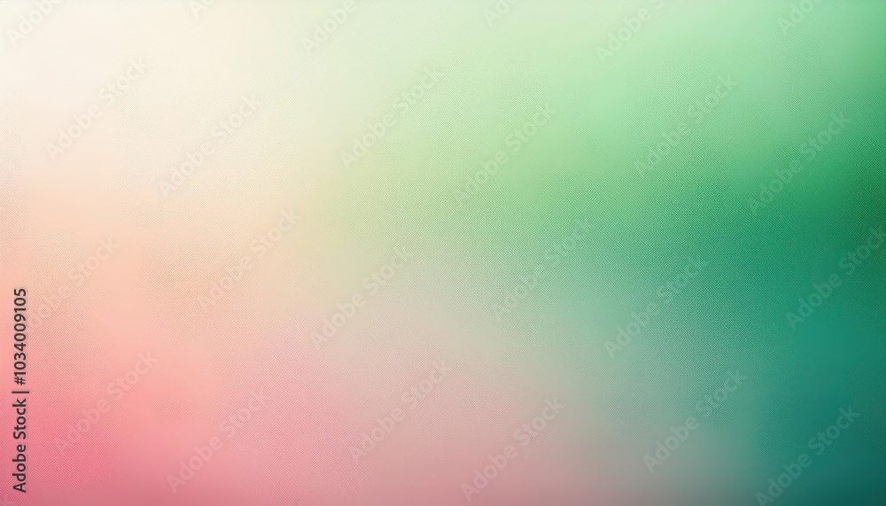 Poster gentle pastel gradient texture background with soft pink to green fade and fine grain pattern. perfe