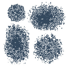 A set of elements for design. Vector backgrounds waiting for the location of text and illustrations.