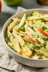 Homemade Healthy Fall Apple Slaw Salad