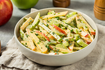 Homemade Healthy Fall Apple Slaw Salad