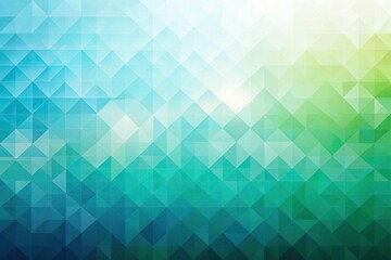 Fototapeta premium Abstract soft gradient background reflected in geometrical shades of blue and green