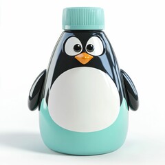 Fototapeta premium Penguin Shaped Cleaning Product Bottle