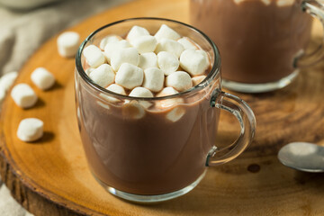 Homemade Warm Hot Chocolate with Marshmallows