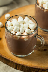 Homemade Warm Hot Chocolate with Marshmallows