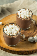 Homemade Warm Hot Chocolate with Marshmallows