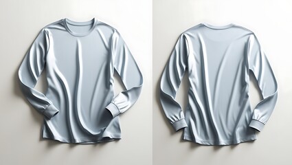 Plain black t-shirt front and back view for mockup,