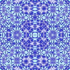 Seamless Blue Mosaic