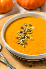 Homemade Autumn Pumpkin Soup
