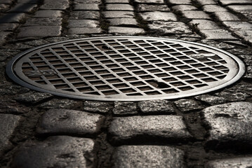 CITY INFRASTRUCTURE - The cast iron manhole cover