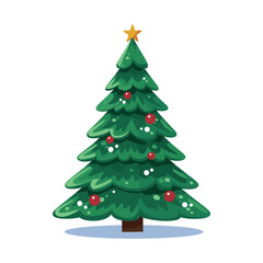 Christmas tree vector design icon