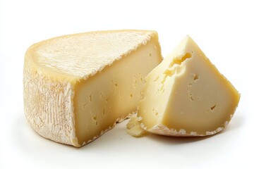 Cheese slices in the kitchen close up food photo