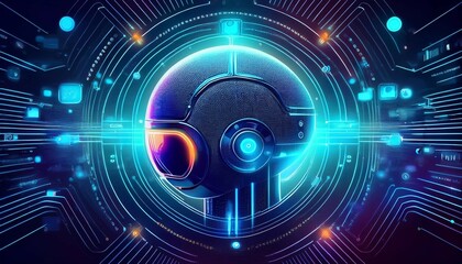 Fototapeta premium ai chat bot chatbot technology and business design global internet communication application concept