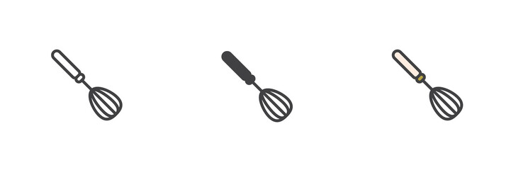 Whisk different style icon set