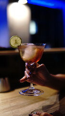 drinking cocktail mocktail at bar lounge club juice