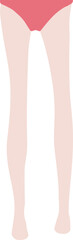 Legs with pink panties illustration isolated  isolated on transparent background
