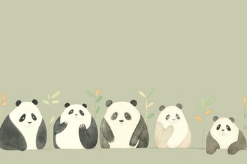 Pandas animal mammal bear.