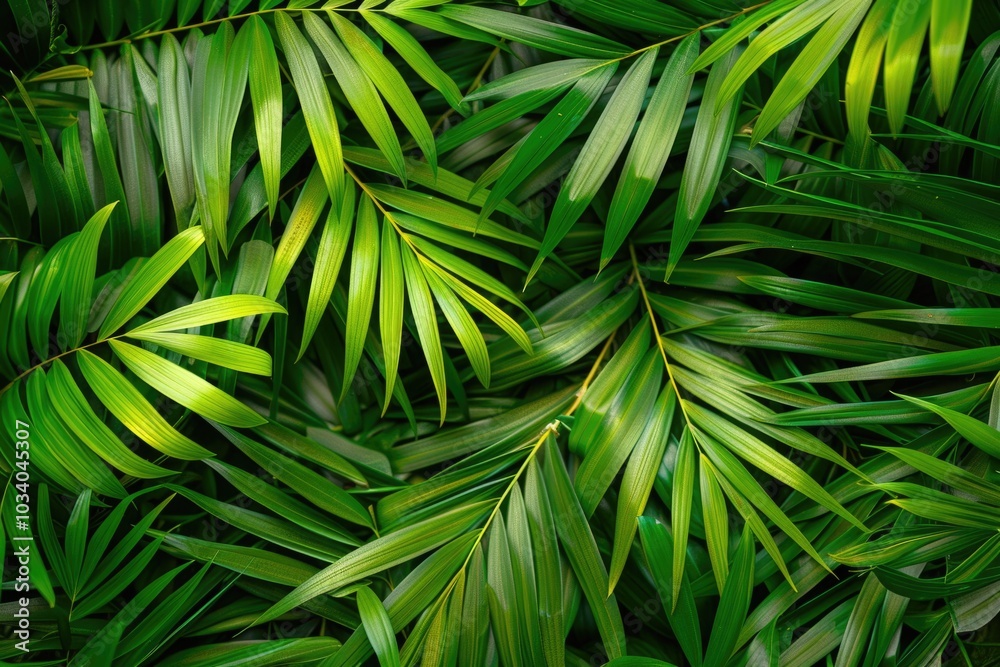 Poster a detailed view of a cluster of lush green leaves, ideal for use in nature-inspired designs or envir