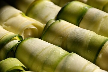Cannelloni de courgettes.