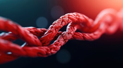 Close-up view of muscle fibers contracting with visible actin and myosin filaments with copy space